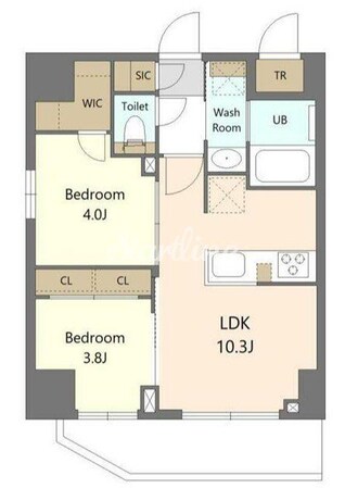 エスレジデンス浅草クラリティの物件間取画像